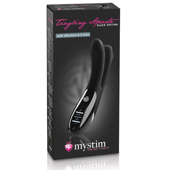 Mystim - Tingling Aparte Estim Vibrator Black 7