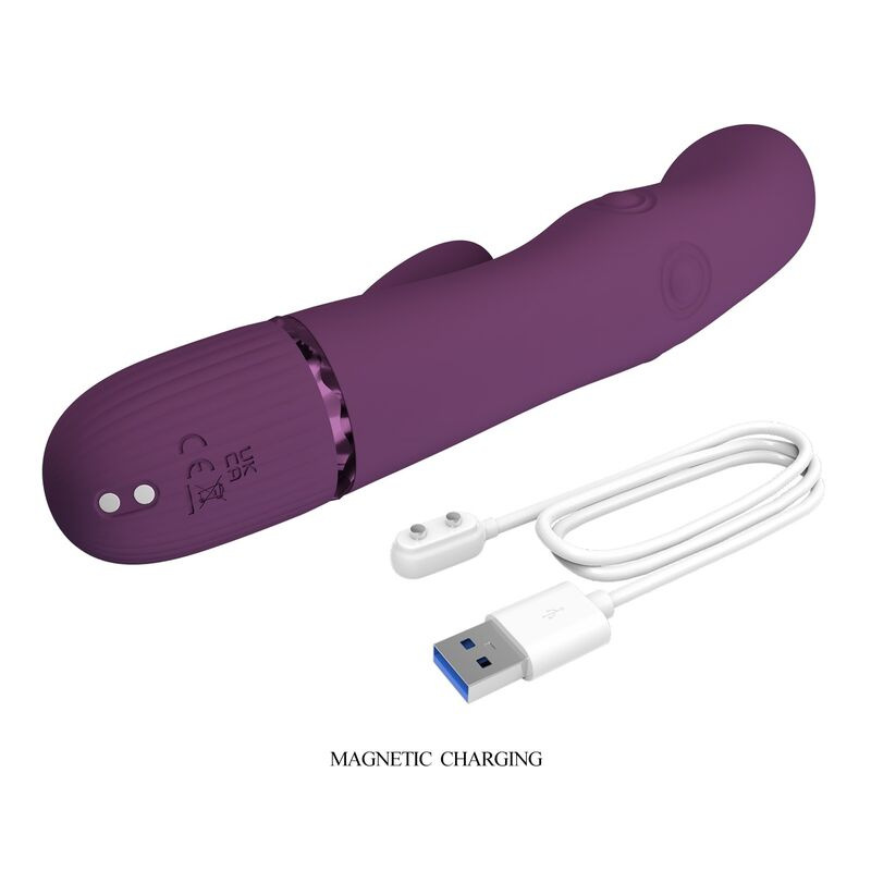 Pretty love - zach rechargeable thrusting rabbit vibrator 5+5 functions 4