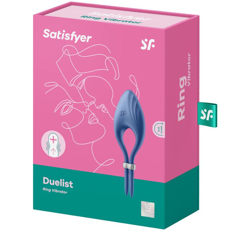 Satisfyer Duelist Ring Vibrator Blue - Vibračný Krúžok 3