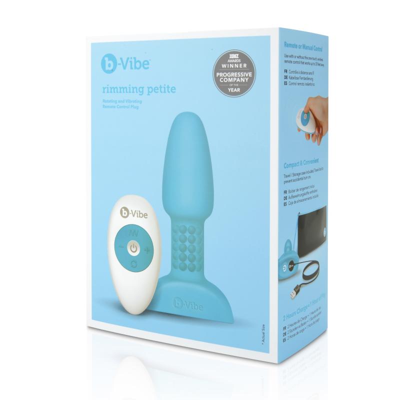 B-Vibe - Rimming Petite Remote Control Plug Teal 11