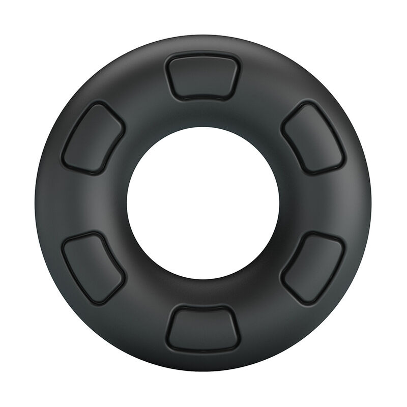 Crazy bull - bertram super soft silicone cock ring black 1