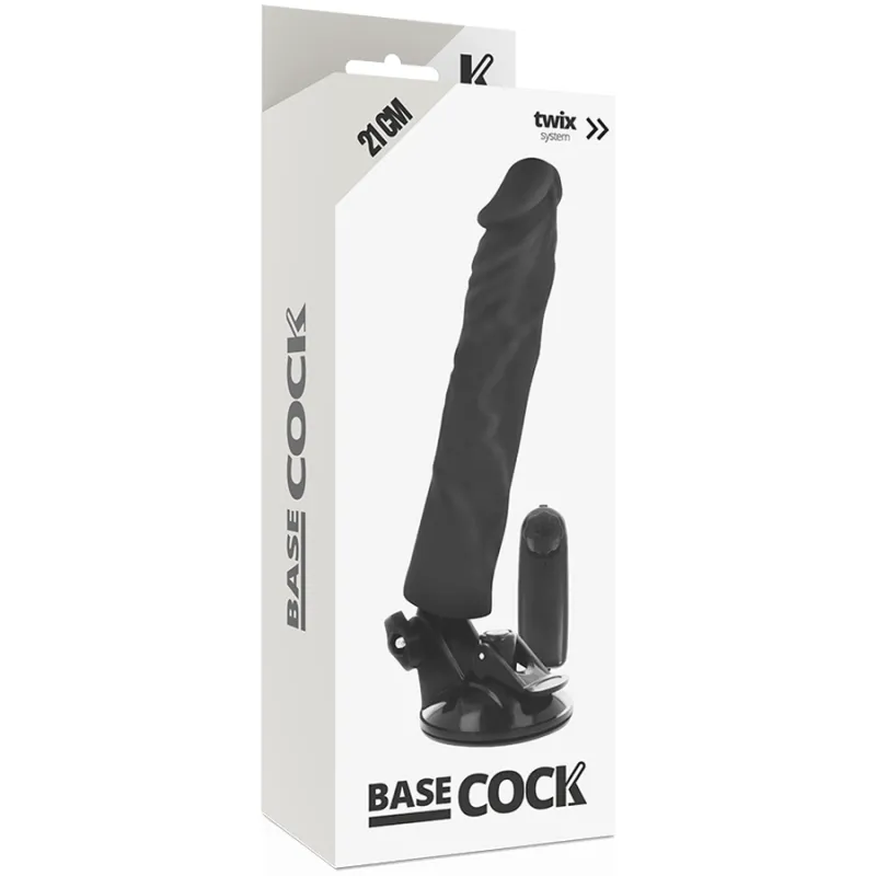 Basecock Realistic Remote Control Black 21cm - Vibrátor