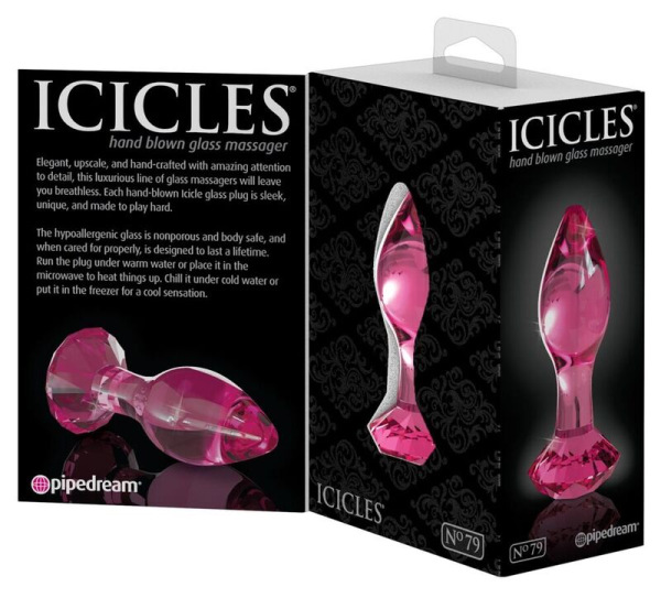Icicles - n. 79 glass anal plug 2