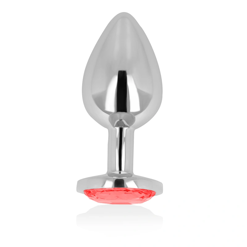 Ohmama - anal plug with red crystal 8 cm