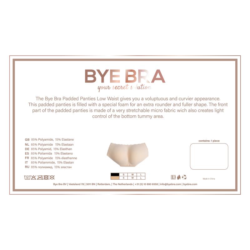 Bye Bra - Padded Panties Low Waist Beige S