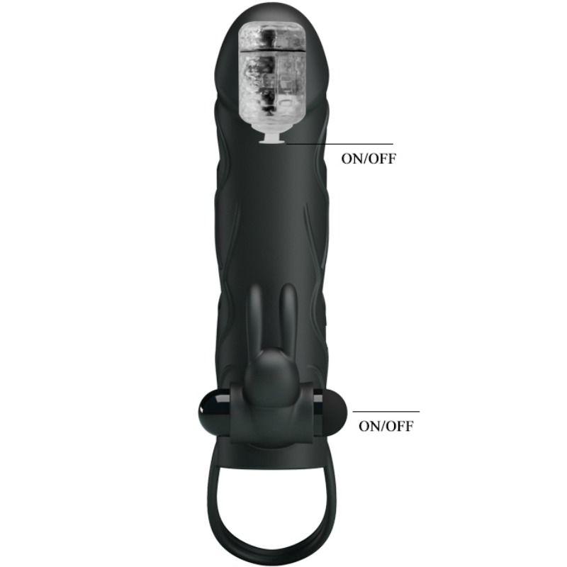 Pretty Love Vibrating Silicone Sleeve 14 Cm 3