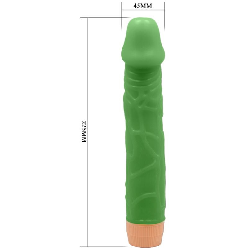 Baile - bill realistic vibrator 22.5 cm green 4