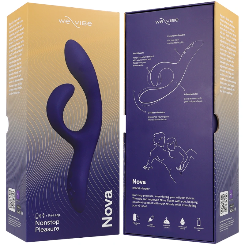 We-vibe - nova 3 rabbit vibrator midnight blue 6