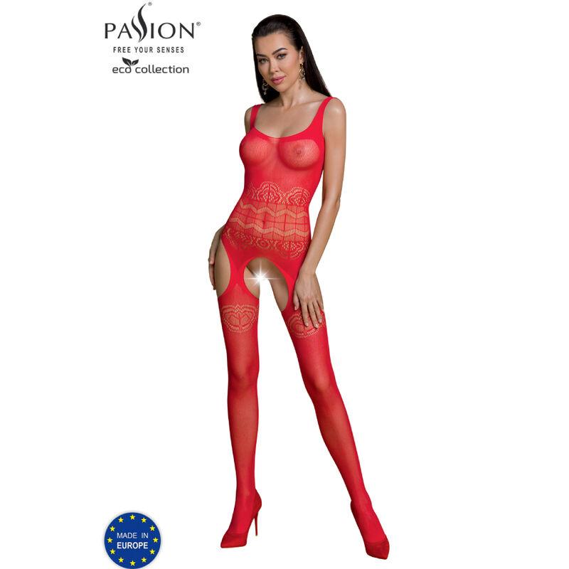 Passion - Eco Collection Bodystocking Eco Bs005 Red
