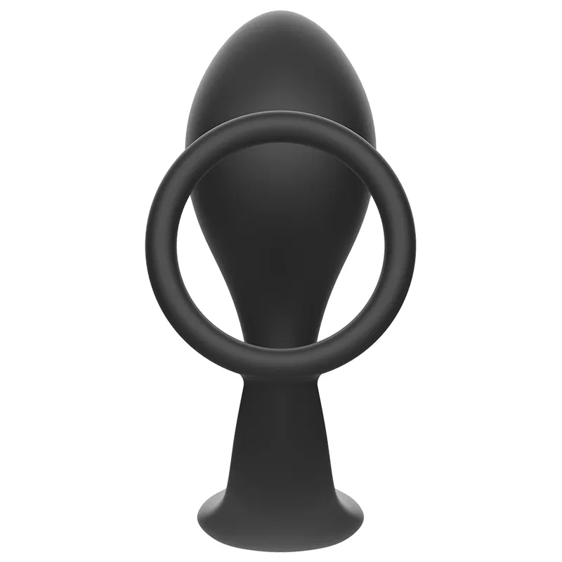 Addicted Toys Anal Plug And Cock Ring 9.8cm Black - Análny Kolík S Krúžkom 3