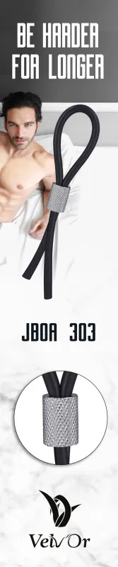 Velv&Apos;Or - Jboa 303 Adjustable Cock Ring Black