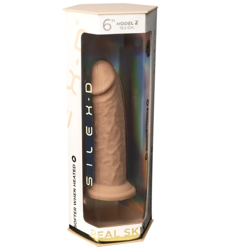 Silexd - realistic penis model 2 thermoreactive silicone 15.4 cm 6