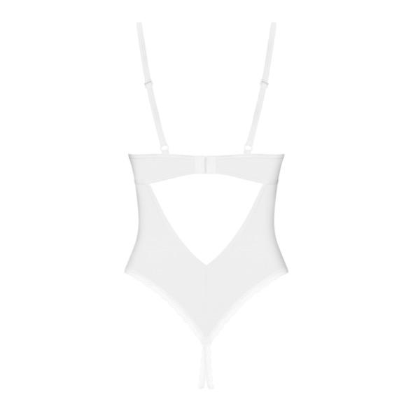 Obsessive - Alissium Crotchless Teddy White M/L