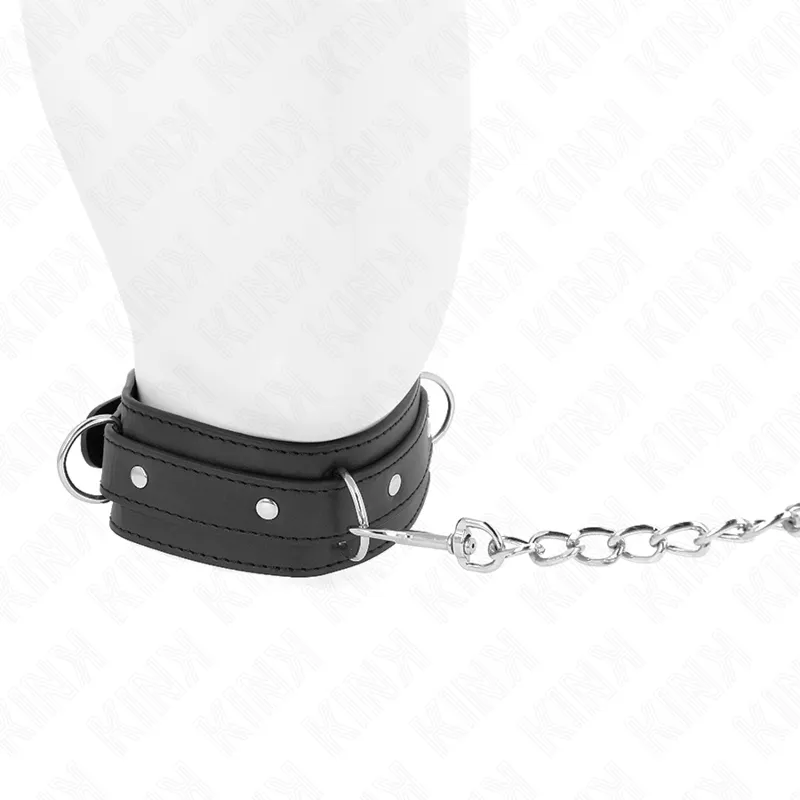 Kink - Necklace With Leash 65 Cm 3 Ring Model 1 Adjustable 38-49 Cm X 5 Cm 2