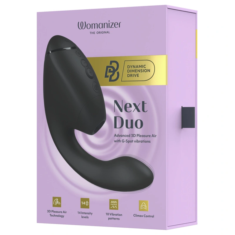 Womanizer - duo next dual clitoral & g-spot stimulator black 14