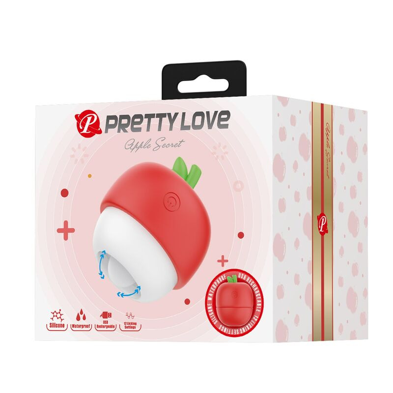 Pretty love - rechargeable tongue effect clitoral stimulator red 1