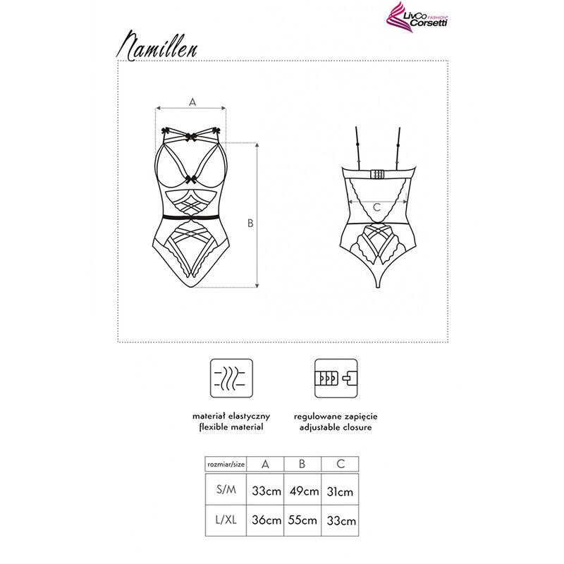 Livco Corsetti Fashion - Namillen Lc 90528 Body Black L/Xl 4