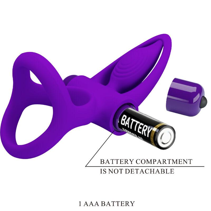 Pretty Love - Vibrator Ring 10 Vibrations Violet Silicone 7