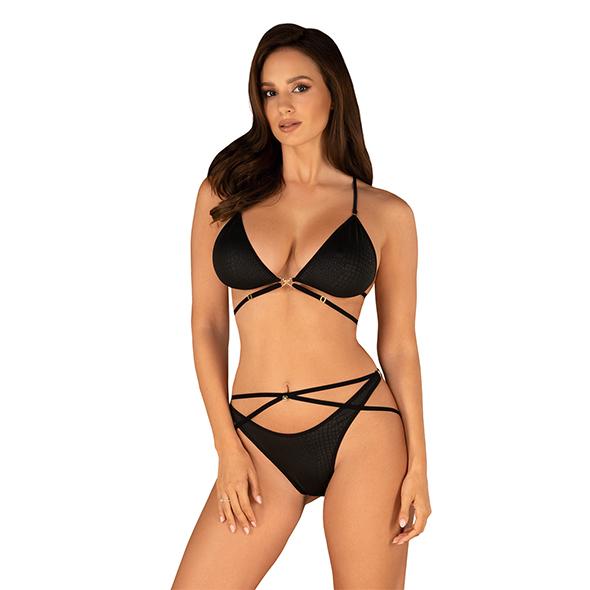 Obsessive - Cobra Nive Lingerie Set Black L/Xl