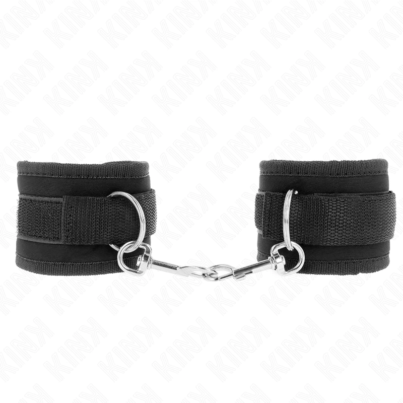 Kink - nylon bind hook&loop wrist restraints black model 2 adjustable 18-35 cm x 6 cm 3
