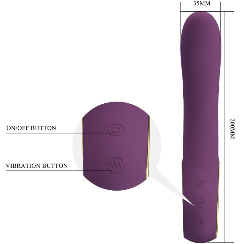 Pretty love - ethan rechargeable vibrator lila 4