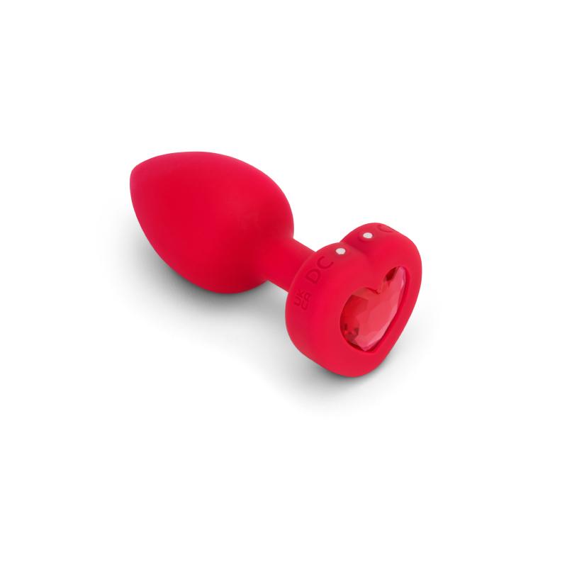 B-Vibe - Vibrating Heart Plug M/L Red 12