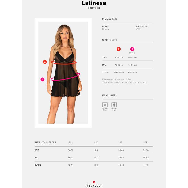 Obsessive - Latinesa Babydoll & Thong Xs/S 6