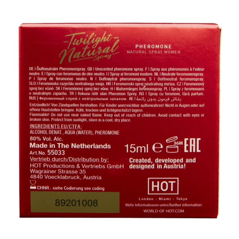 Hot - twilight pheromone natural women 15 ml 1