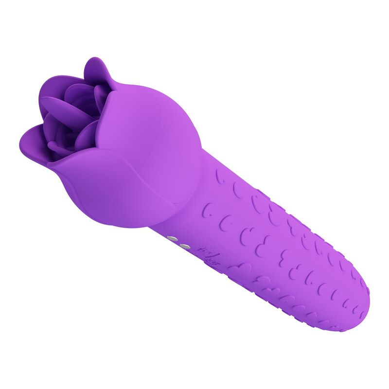 Pretty love - dannell rechargeable oral and clitoral stimulator vibrator purple 11