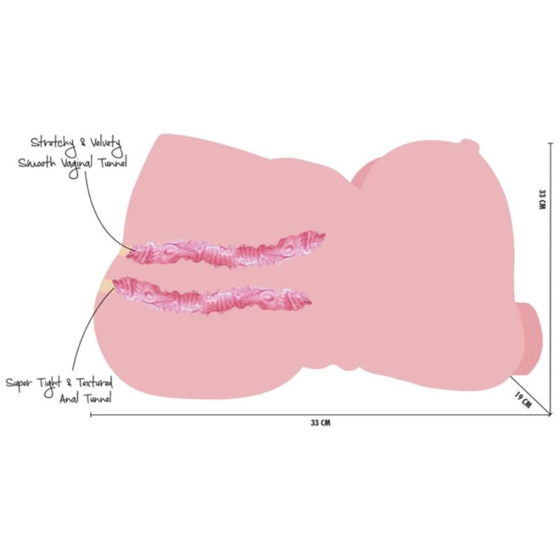 Hidden desire - big fat banging babe female masturbator torso 10 kg 6