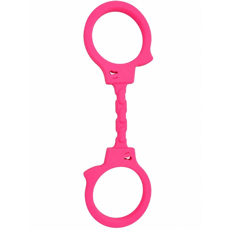 Diablo picante - silicone handcuffs pink