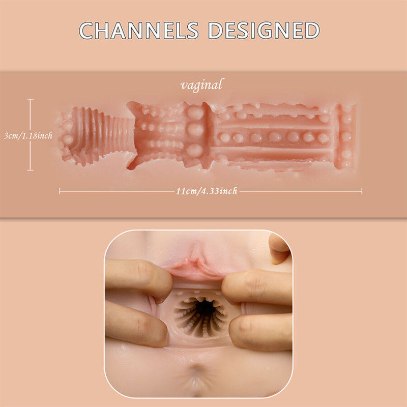 Xise - ethel thrusting realistic vagina masturbator with multi-position vibration 18