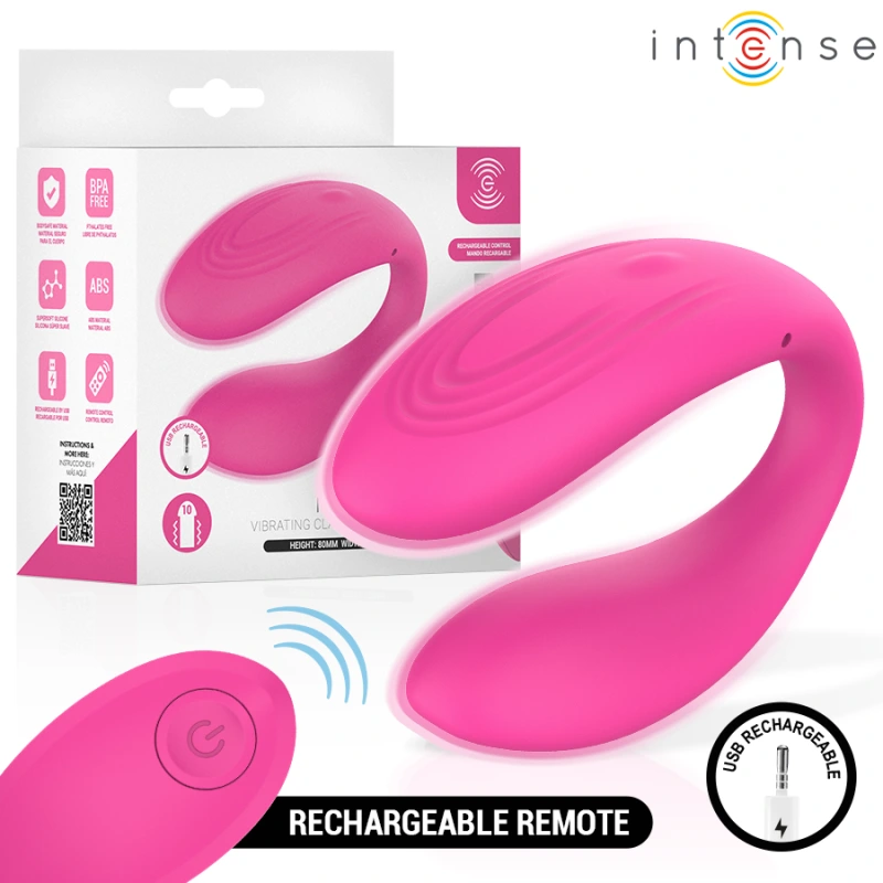 Intense - nora vibrating clamp stimulator pink 7