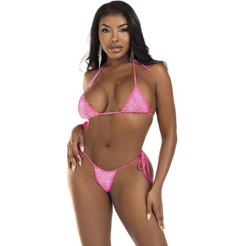 Leg Avenue - Diamonds Bikini Fuchsia 3