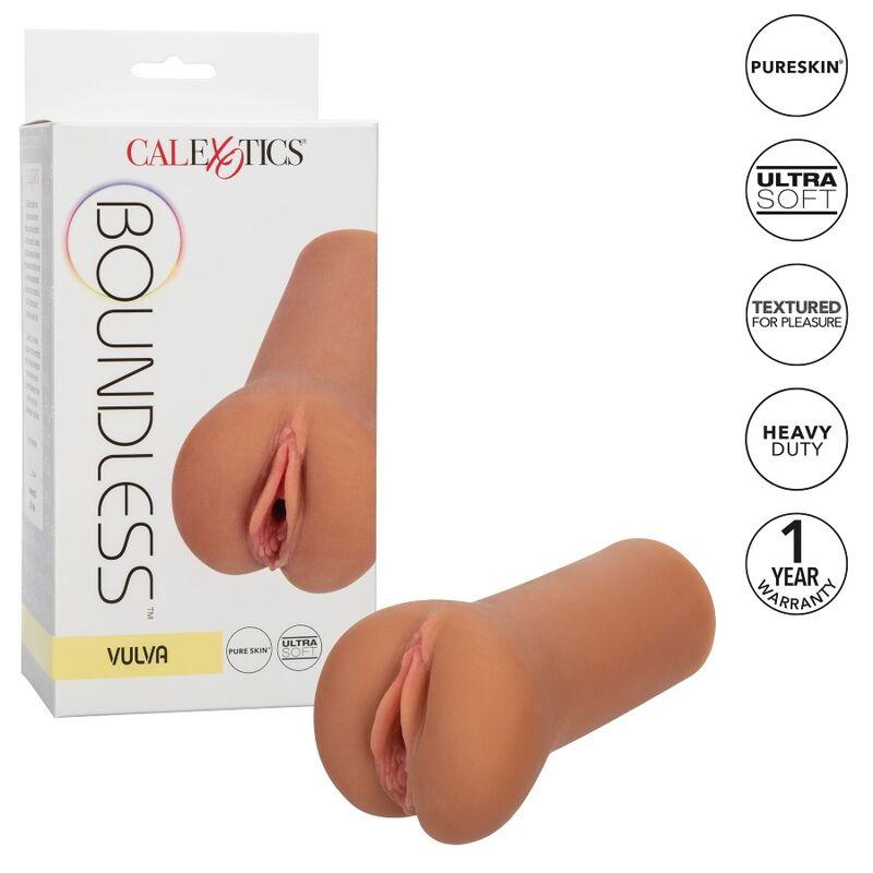 Calex Boundless Vulva Stroker - Caramel Skin