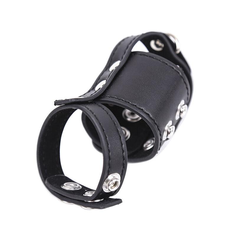 Ohmama Fetish Cock Cage With Ball Divide Strap 2