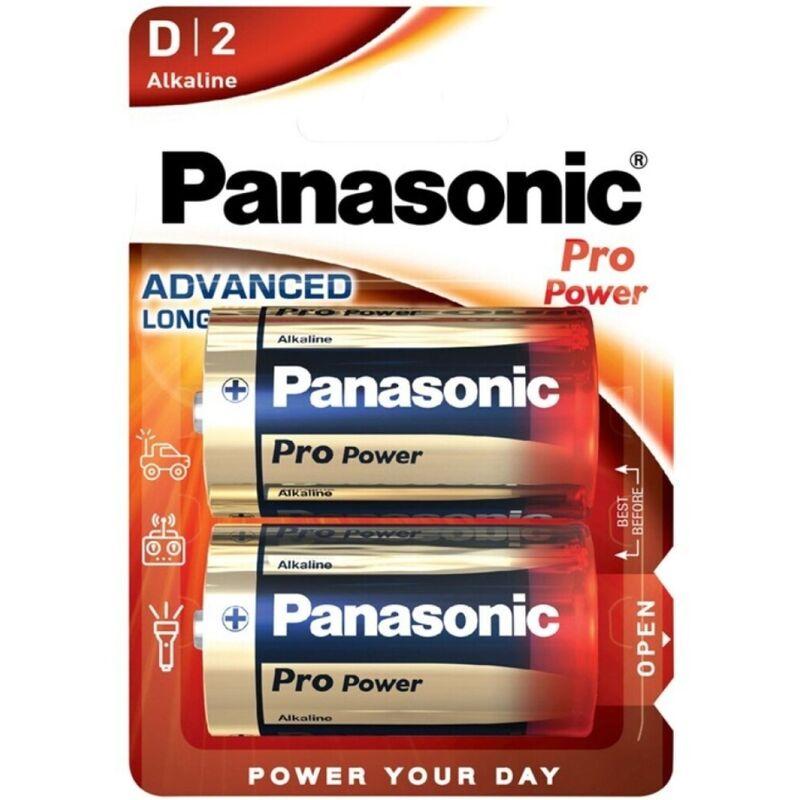 Panasonic - pro power alkaline d battery lr20 blister*2