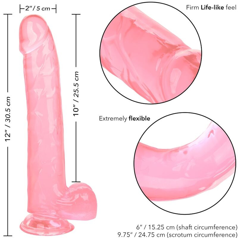 Calexotics - size queen dildo pink 25.5 cm 5