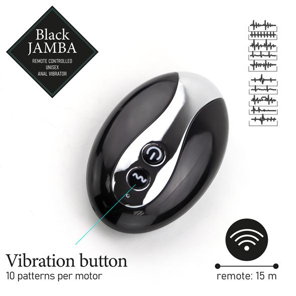 Feelztoys - Black Jamba Anal Vibrator - Análny Vibrátor