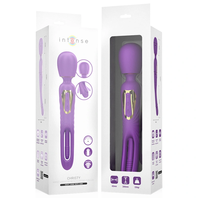 Intense - christy vibrating wand with flipping tongue 2