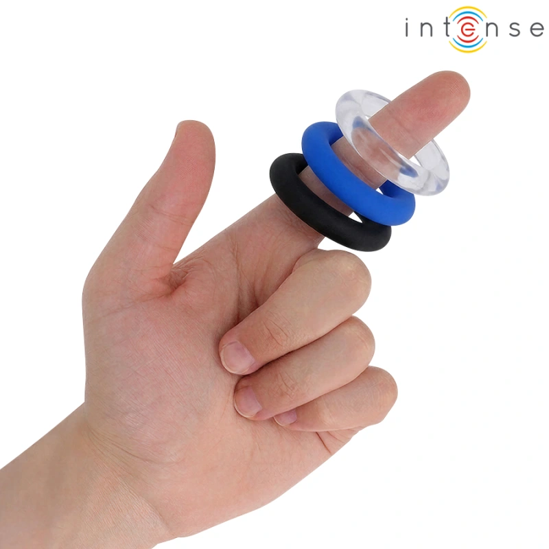 Intense - wick set of 3 penis rings various colors 1