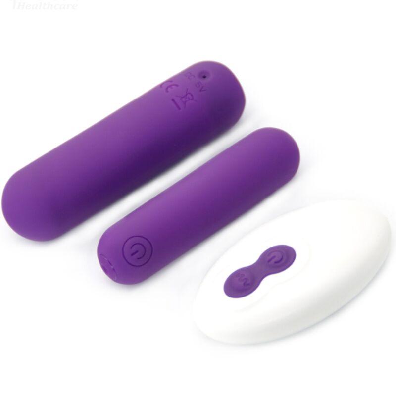 Armony - splash joline vibrator bullet silicone remote control 10 vibrations 65 x 15 cm purple 1