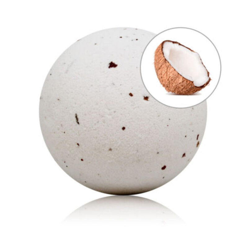 Taloka - coconut scented bath bomb with rose petals 140 g 1