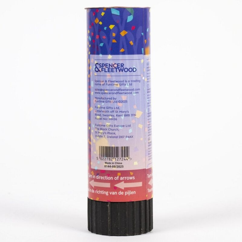 Spencer & fleetwood - sperm shaped confetti party popper 15 cm | 1 unit 1