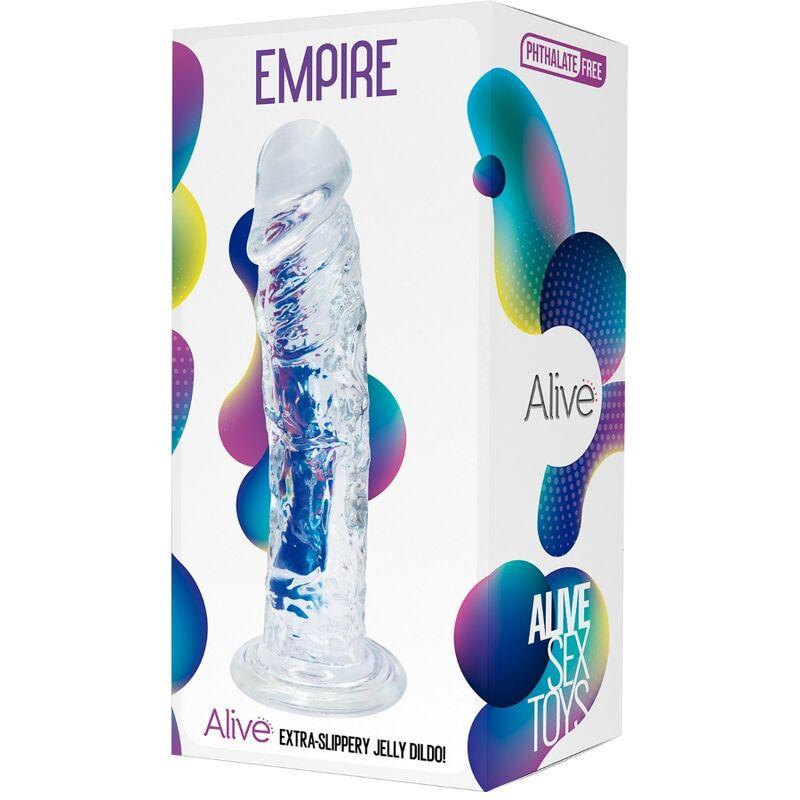 Alive - Empire Realistic Penis Transparent 19.3 Cm