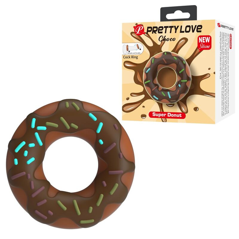 Pretty love - super donut penis ring brown 1