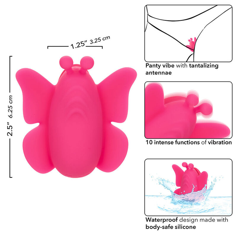 Calexotics - neon vibes the flutter vibe stimulator 10 vibrations pink 7