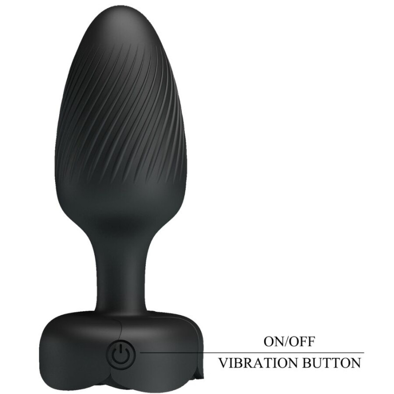 Pretty love - osborn anal plug with led light black 9.8 cm 7