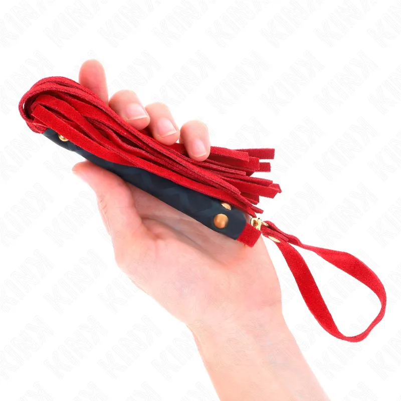 Kink - Red Suede Mini Whip 30 Cm