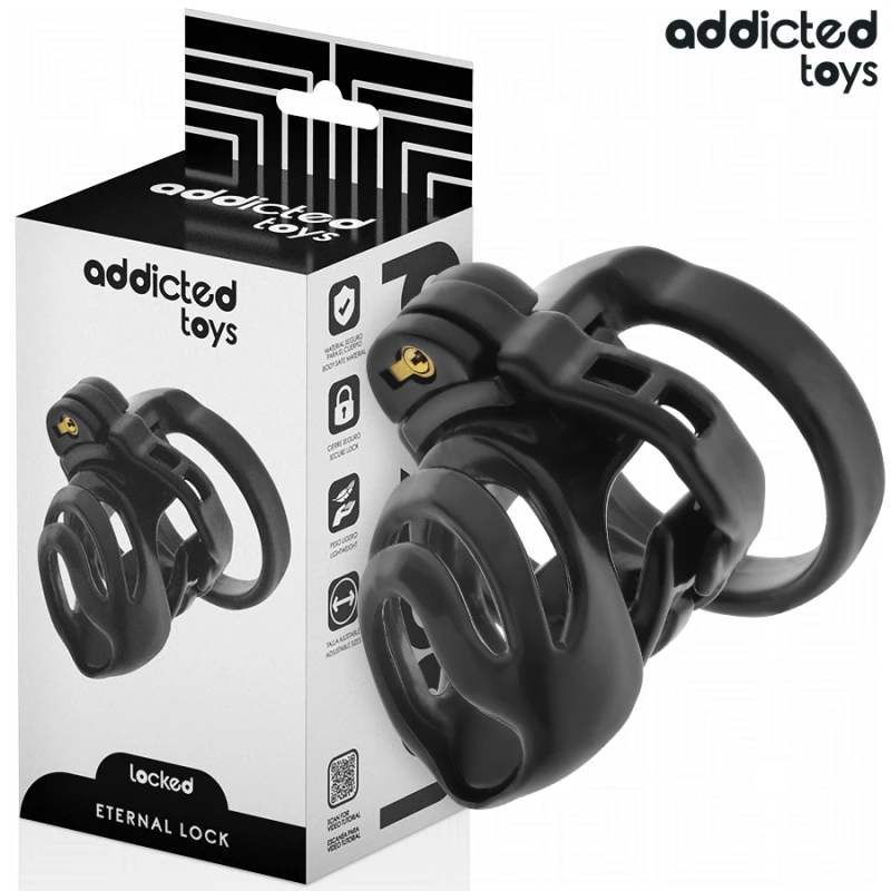 Addicted toys locked - eternal lock penis cage 9 cm